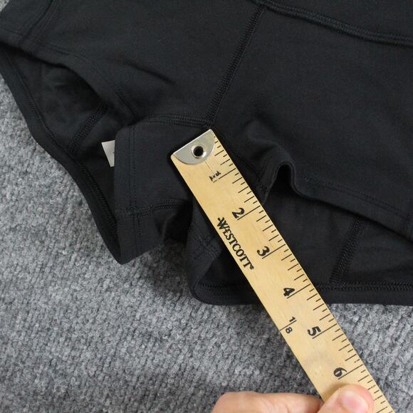 Lululemon Shorts Womens 4 Simply Bare Shorts 2 High Rise Black Yoga Running - Picture 12 of 14